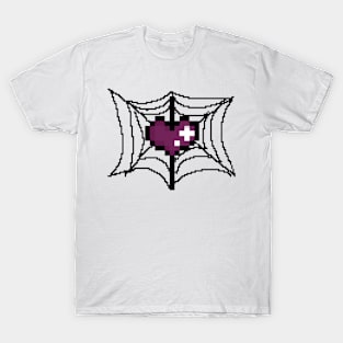 spider web heart T-Shirt